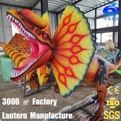 Chińska jedwabna latarnia dinozaura